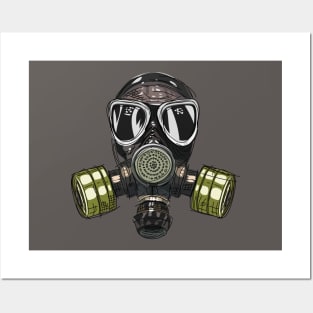 Face Mask Gas Mask Quarantine Covid-19 Design Posters and Art